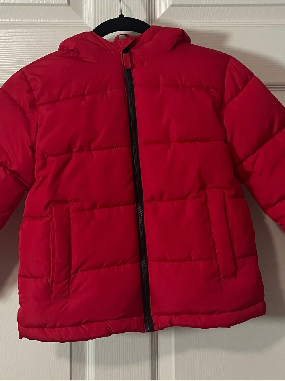Swiss Tech Red Hooded Puffer Jacket for Kids